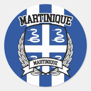 Martinique Classic Round Sticker