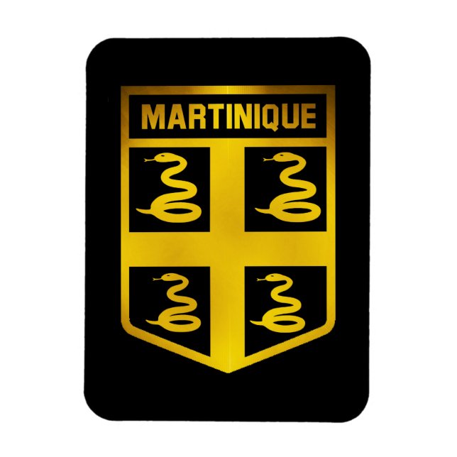 Martinique Emblem Magnet (Vertical)