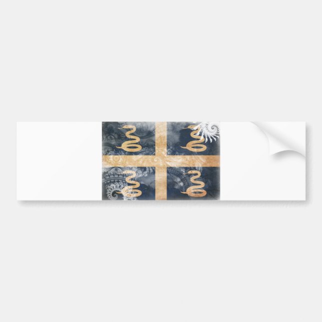 Martinique Flag Bumper Sticker (Front)