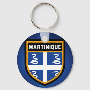 Martinique Flag Key Ring