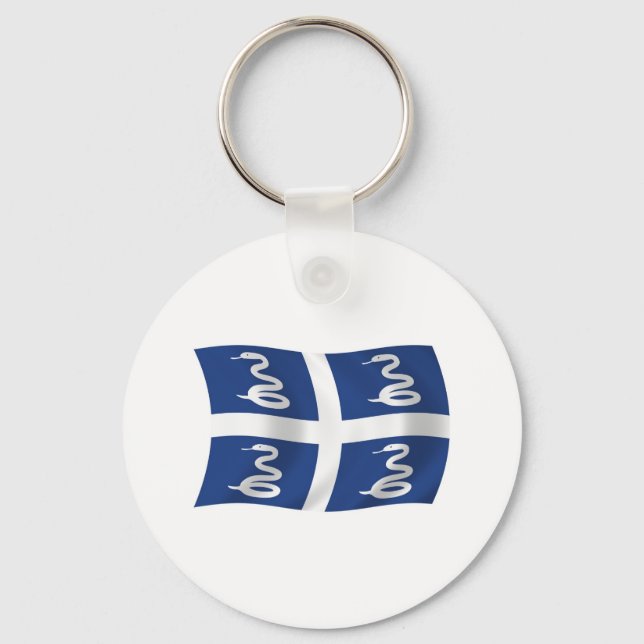 Martinique Flag Keychain (Front)