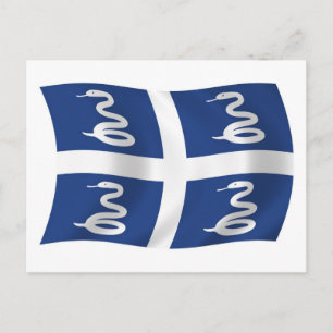 Martinique Flag Postcard