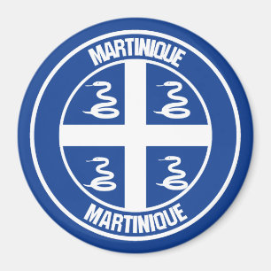 Martinique Round Emblem Magnet