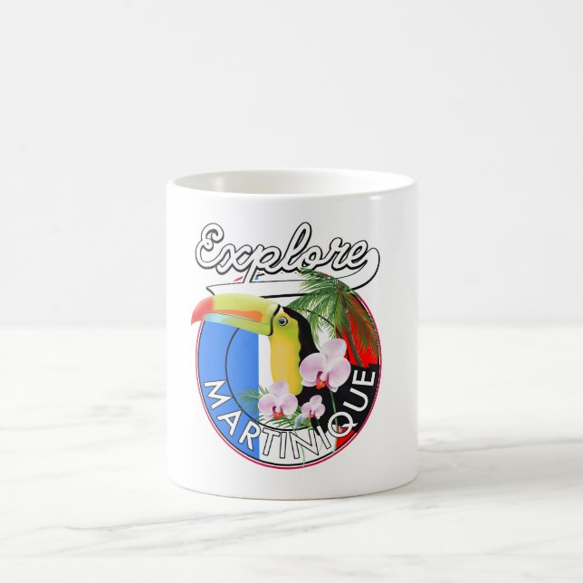Martinique Travel logo Coffee Mug (Center)
