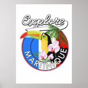 Martinique Travel logo Poster