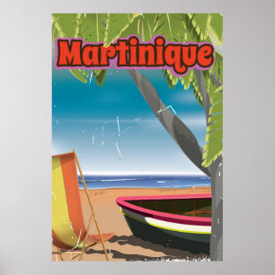 Martinique Vintage travel poster