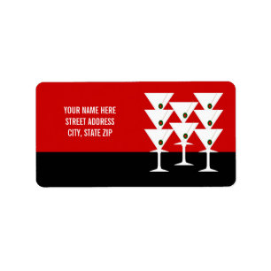 Martinis Address Mailing Labels
