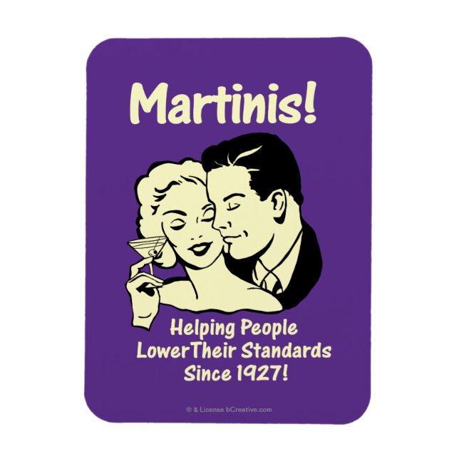 Martinis: Helping Lower Standards Magnet (Vertical)