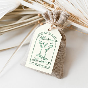 Martinis & Matrimony Bachelorette Weekend Gift Tags