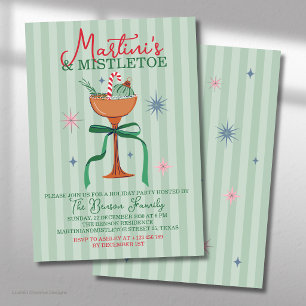 Martini's & Mistletoe Christmas Cocktail event Invitation