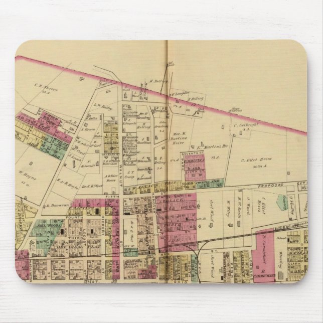 Martin's Ferry Mouse Pad (Front)