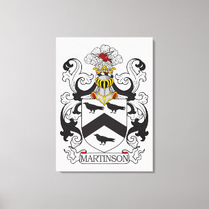 Martinson Family Crest Canvas Print