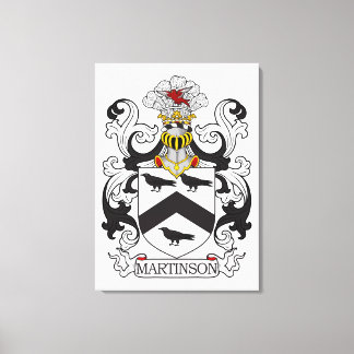 Martinson Family Crest Canvas Print