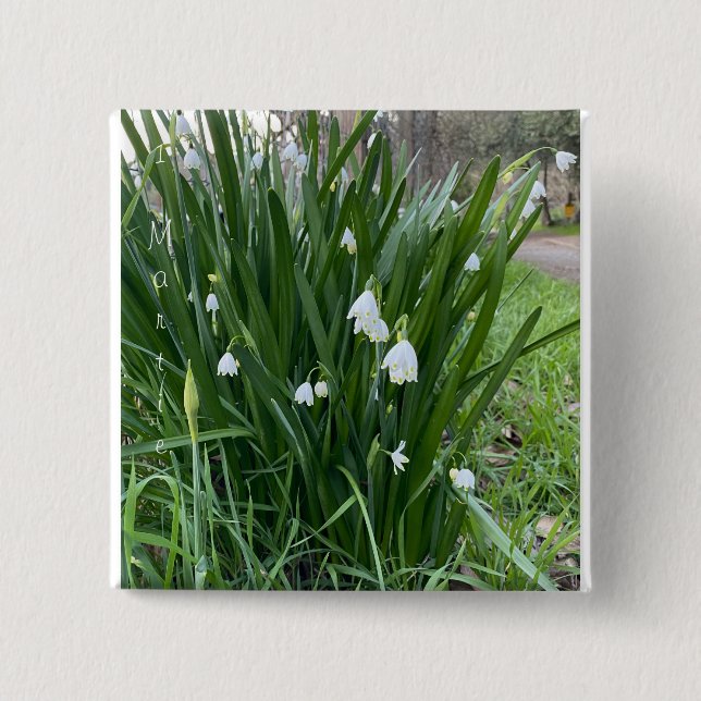 Mărțișor - Ghiocei Button (Front)