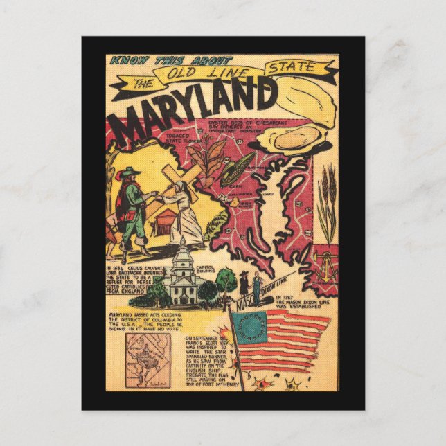 Martland The Old Line State Postcard (Front)