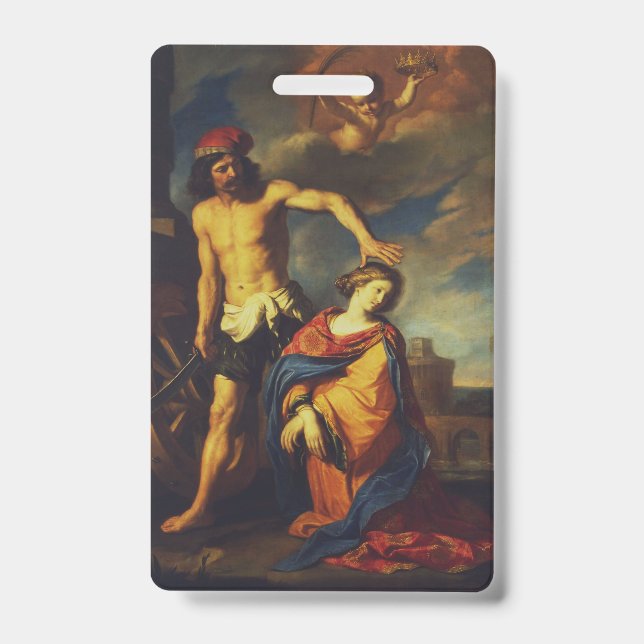 Martyrdom of Saint Catherine ID Badge (Front)