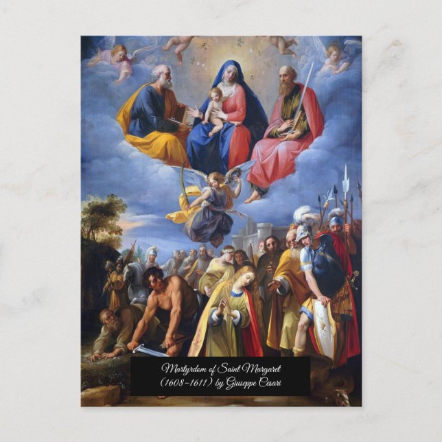 Martyrdom of Saint Margaret Postcard (Front)