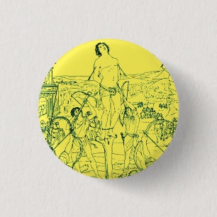 Martyrdom of Saint Sebastian  3 Cm Round Badge