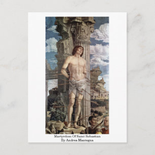 Martyrdom Of Saint Sebastian By Andrea Mantegna Postcard