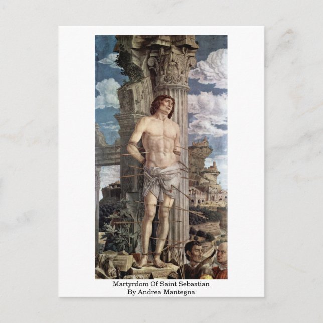 Martyrdom Of Saint Sebastian By Andrea Mantegna Postcard (Front)