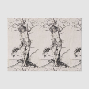 Martyrdom of Saint Sebastian by Martin Schongauer Tissue Paper