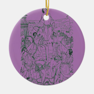 Martyrdom of Saint Sebastian Ceramic Tree Decoration