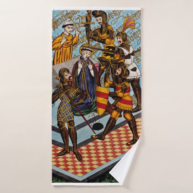 Martyrdom of Saint Thomas of Canterbury Bath Towel (Bath Towel)