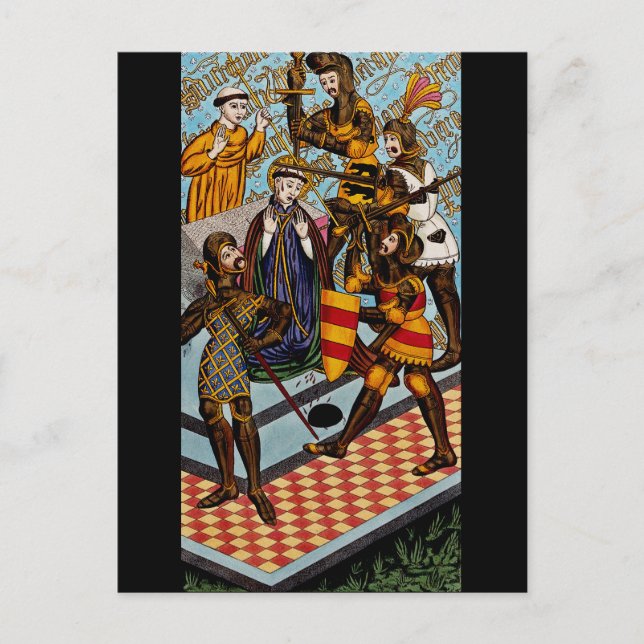 Martyrdom of Saint Thomas of Canterbury Postcard (Front)