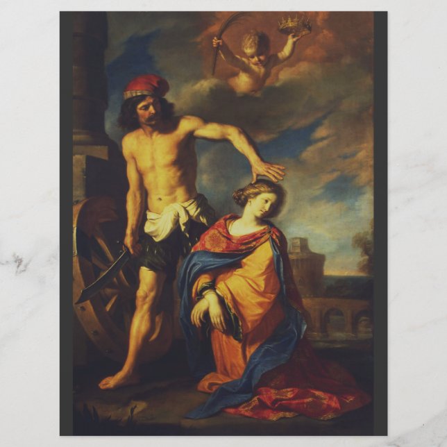 Martyrdom of St. Catherine Sacred Fine Art Collect Flyer (Front)