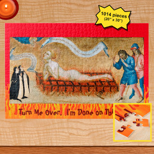 Martyrdom of St. Lawrence, with Two Nuns (M 022) Jigsaw Puzzle