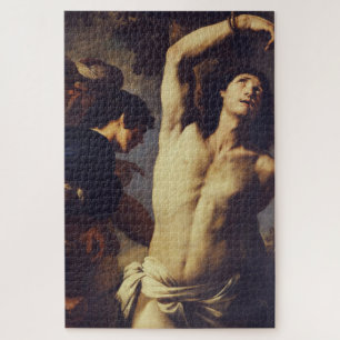 Martyrdom of St Sebastian by Andrea Vaccaro Jigsaw Puzzle