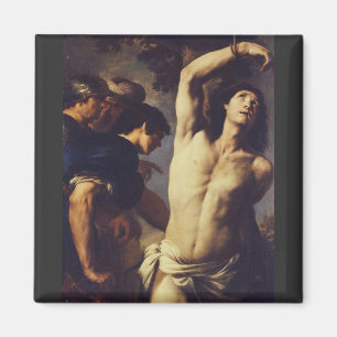 Martyrdom of St Sebastian by Andrea Vaccaro Magnet