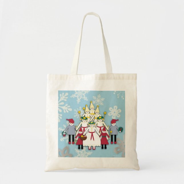 Martzkin St. Lucia Day Canvas Tote (Front)