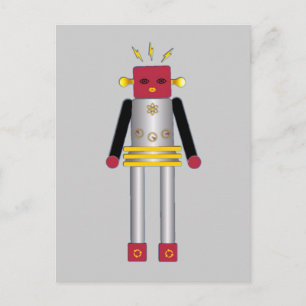 Martzkins Boy Robot Postcard © 2012 M. Martz