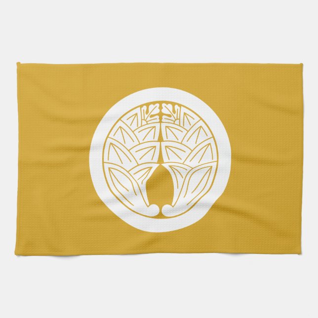 Maru ni Daki Myōga Tea Towel (Horizontal)