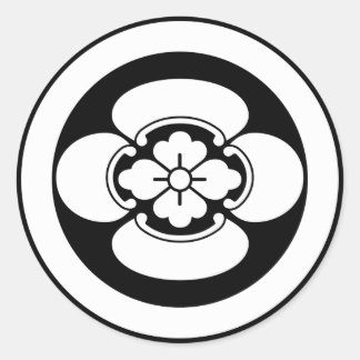 Maru ni mokko classic round sticker