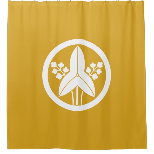 Maru ni Tachi Omodaka Shower Curtain (Front)