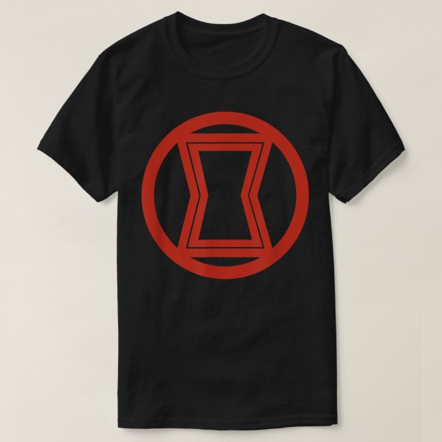 Marvel Black Widow Simple Logo  T-Shirt (Design Front)