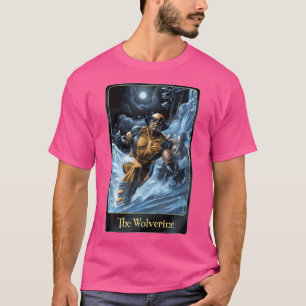 Marvel Comic Wolverine Moon Light Card Art Graphic T-Shirt