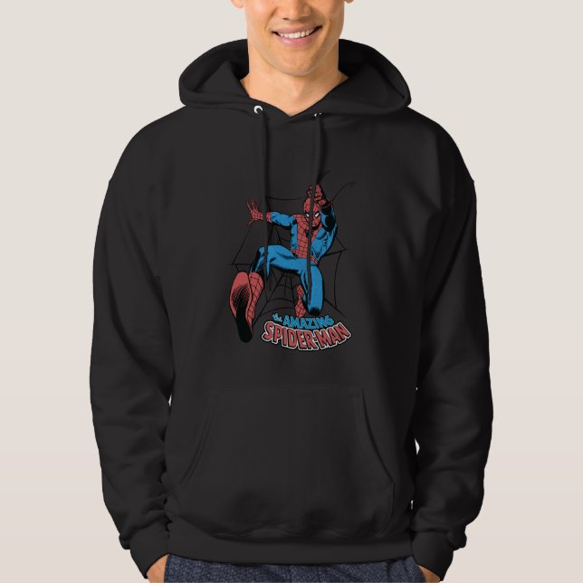 Marvel Comics Spider-Man Web Swinging Hoodie (Front)