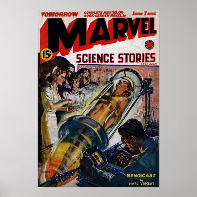 Marvel Science Stories  Poster (Front)