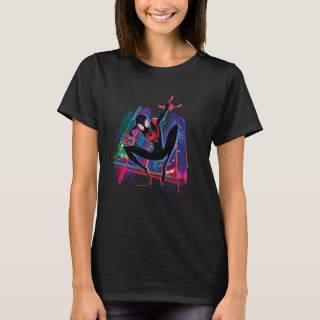 Marvel Spider-Man Miles Morales Graffiti City T-Shirt (Front)