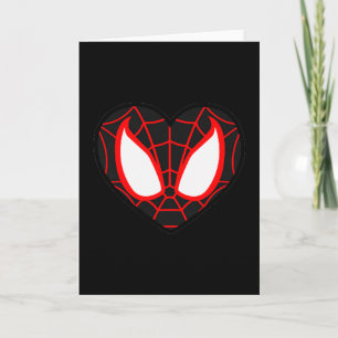 Marvel Spider-man Miles Morales Valentines Day Hea Card