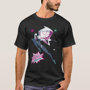Marvel Spider Man Spider Gwen Happy Birthday Portr T-Shirt