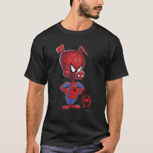 Marvel Spider Man Spiderverse Spider Ham Graphic   T-Shirt