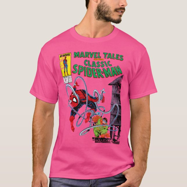 Marvel Spider-Man Vs. Doctor Octopus Retro Comic T-Shirt (Front)