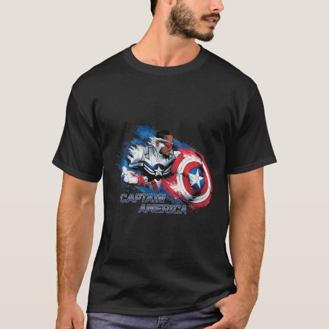 Marvel The Falcon the Winter Soldier Captain Ameri T-Shirt (Front)