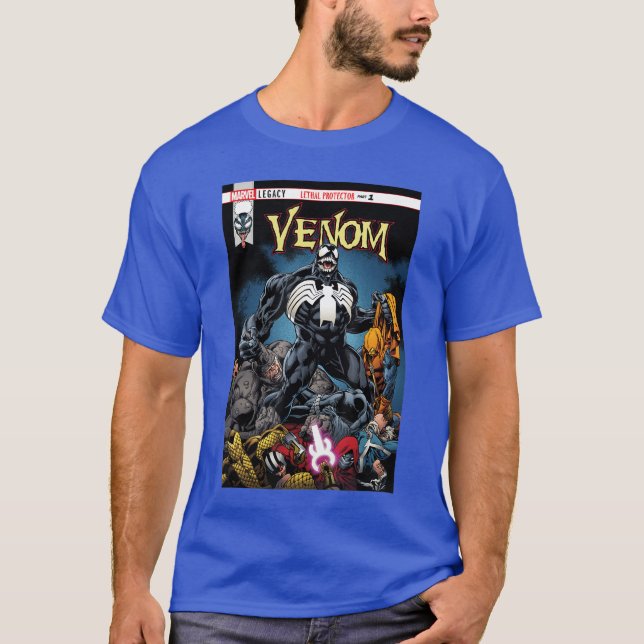 Marvel Venom Lethal Pileup Comic Cover friend T-Shirt (Front)