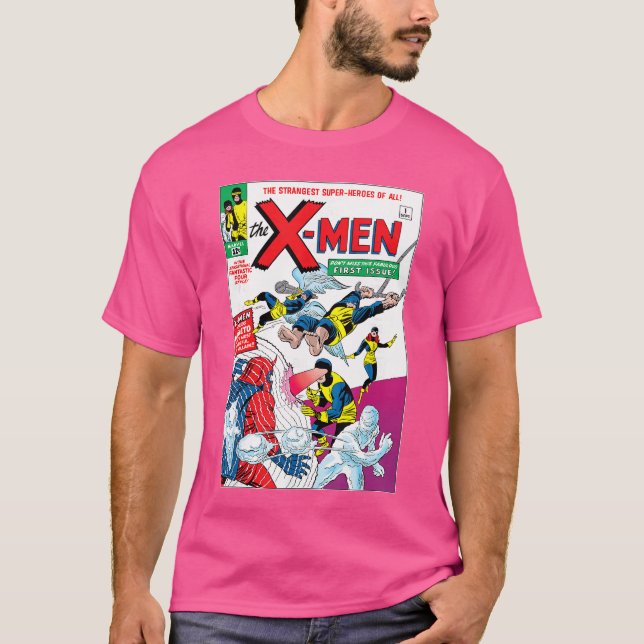 Marvel XMen First Comic Book Appearance Cover Vint T-Shirt (Front)