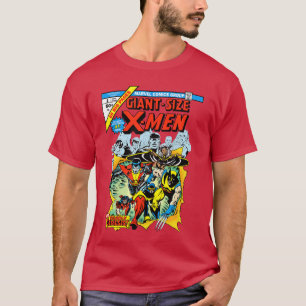 Marvel XMen Giant Size XMen Retro Comic Book Cover T-Shirt